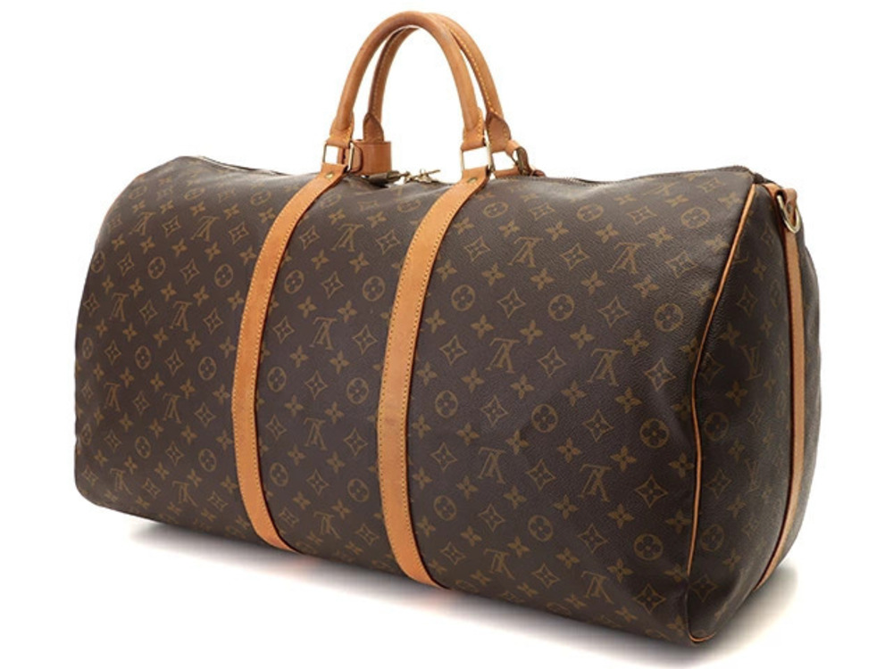 Louis Vuitton Bandouliere Monogram Keepall Brown